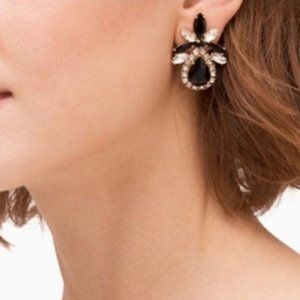 Kate Spade Black Gold Glitzville Earrings